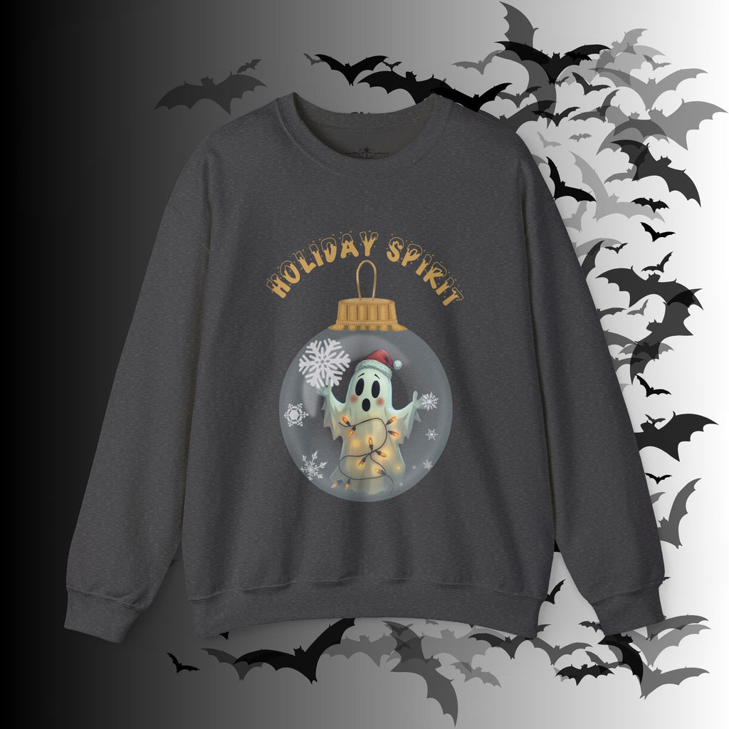 Holiday Spirit Crewneck Sweatshirt — Ghost Christmas Ornament Gothmas