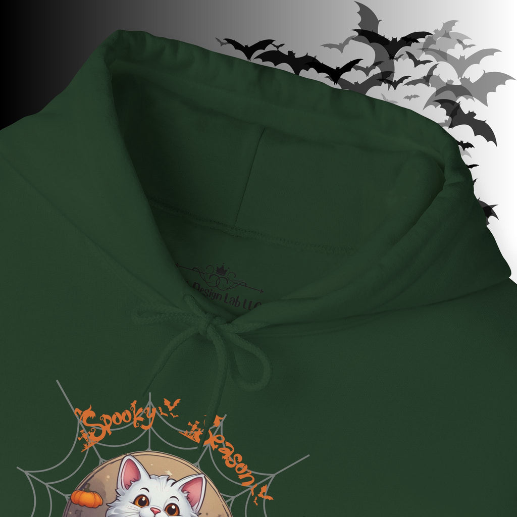 Spooky Season Cat Hoodie — Kawaii Halloween Pumpkin Pullover