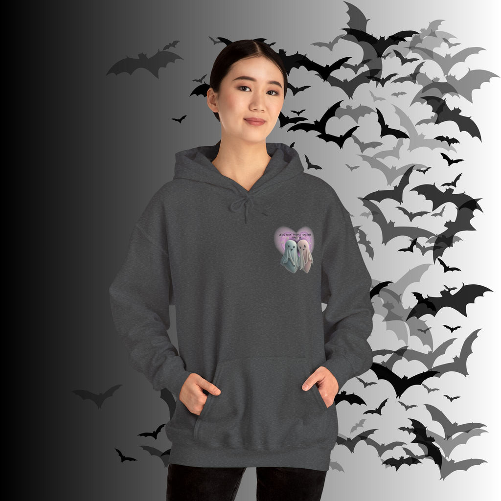Let's Haunt People Together Forever Hoodie — Gothic Valentine's Couples Ghost