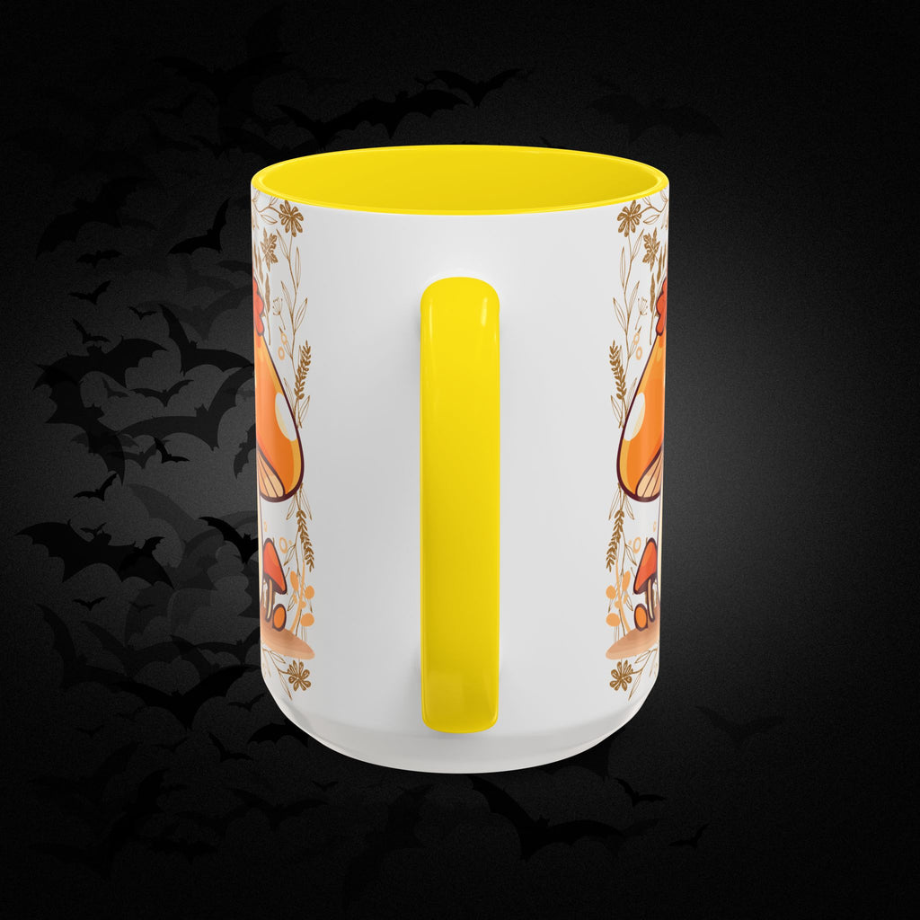 Autumn Mushroom Cute Coffee Mug — Fall Kawaii Accent Mug (11/15oz)