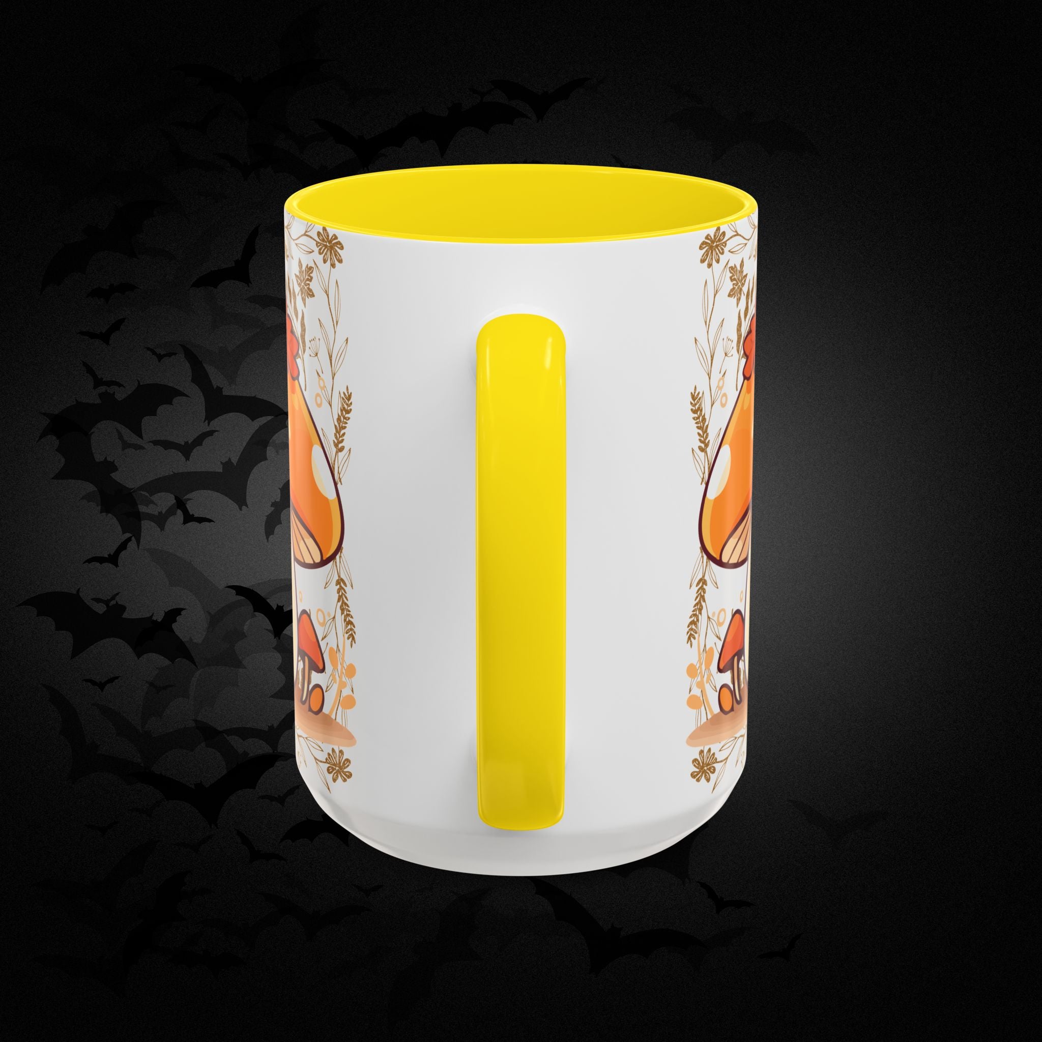 Autumn Mushroom Cute Coffee Mug — Fall Kawaii Accent Mug (11/15oz)