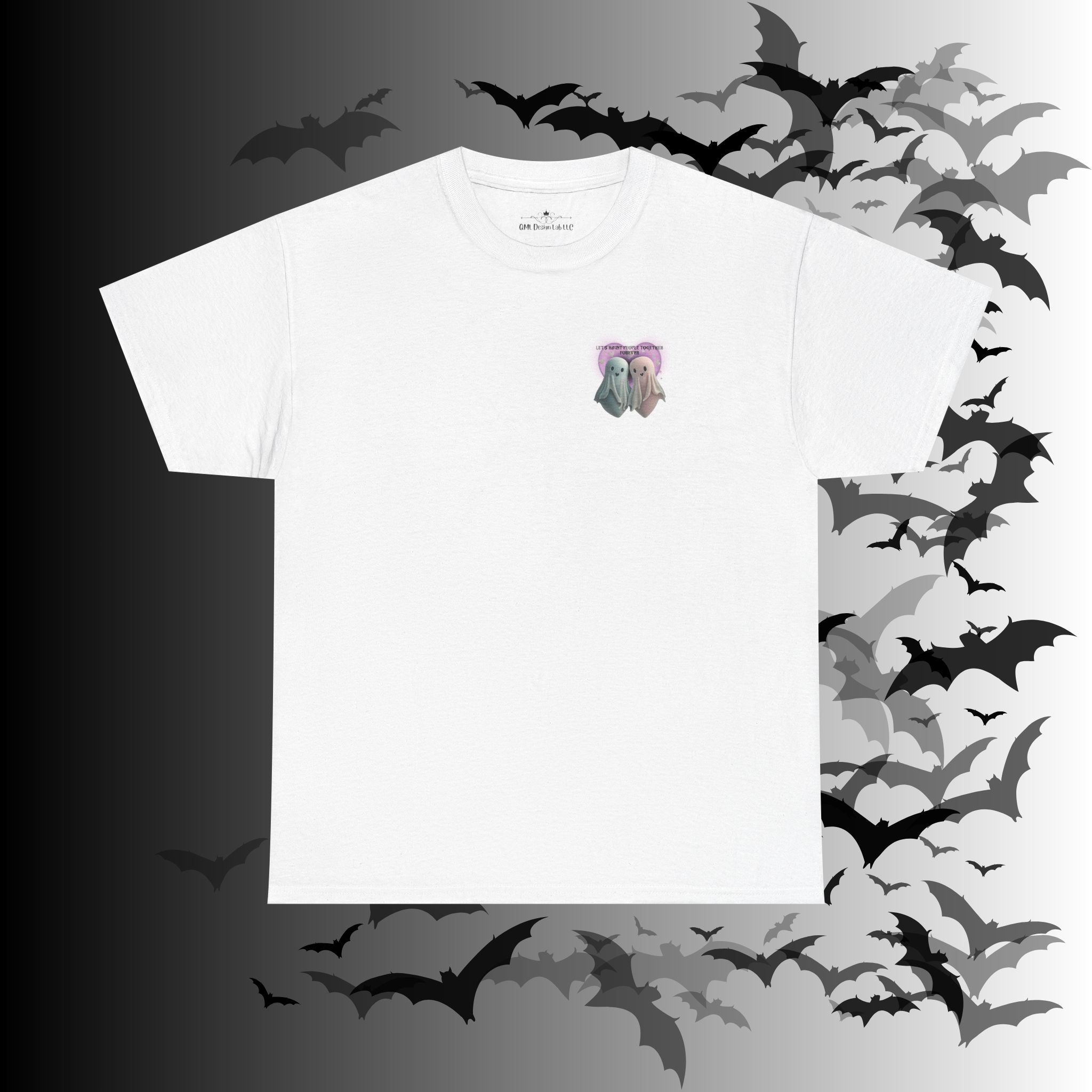 "Let's Haunt People Together Forever" Ghost Couples T-Shirt — Matching Halloween Tee