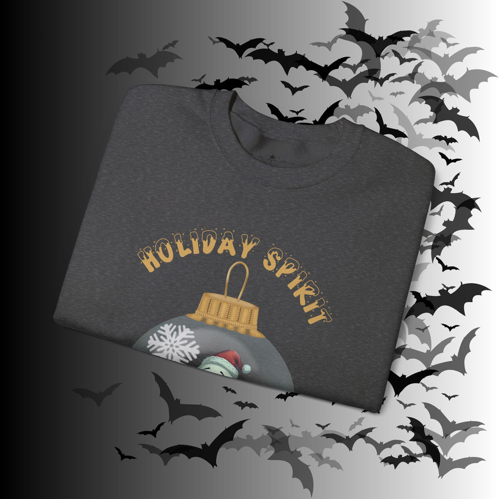Holiday Spirit Crewneck Sweatshirt — Ghost Christmas Ornament Gothmas