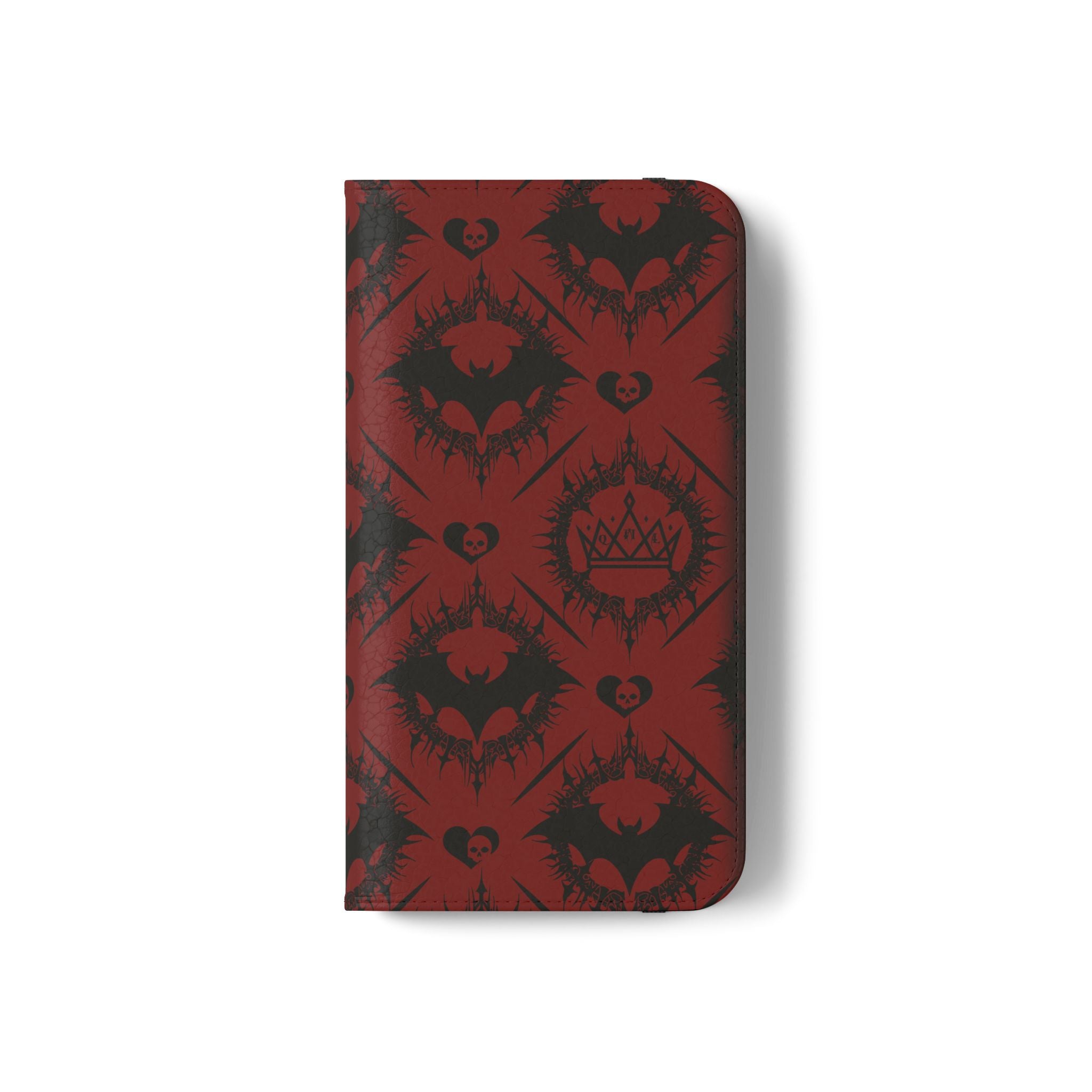 Copy of Gothic Bat Wallet Flip Case - Elegant Goth Phone Wallet - Bat Pattern Flip Case - Gothic Phone Case - Stylish Wallet Phone Case