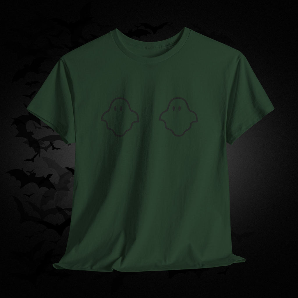 "Boo-bies" Ghost Pun Halloween T-Shirt — Funny Spooky Season Tee