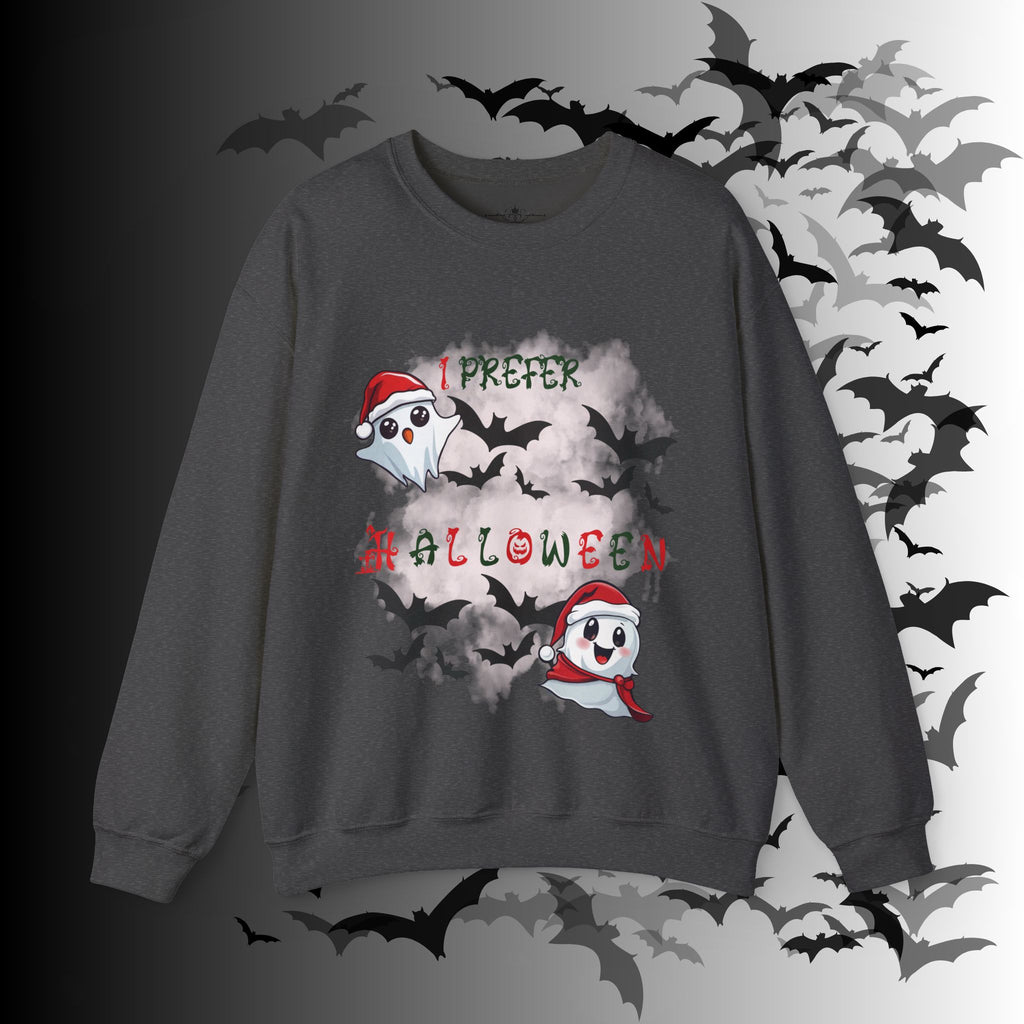 I Prefer Halloween Ghost Crewneck Sweatshirt — Kawaii Gothic Christmas