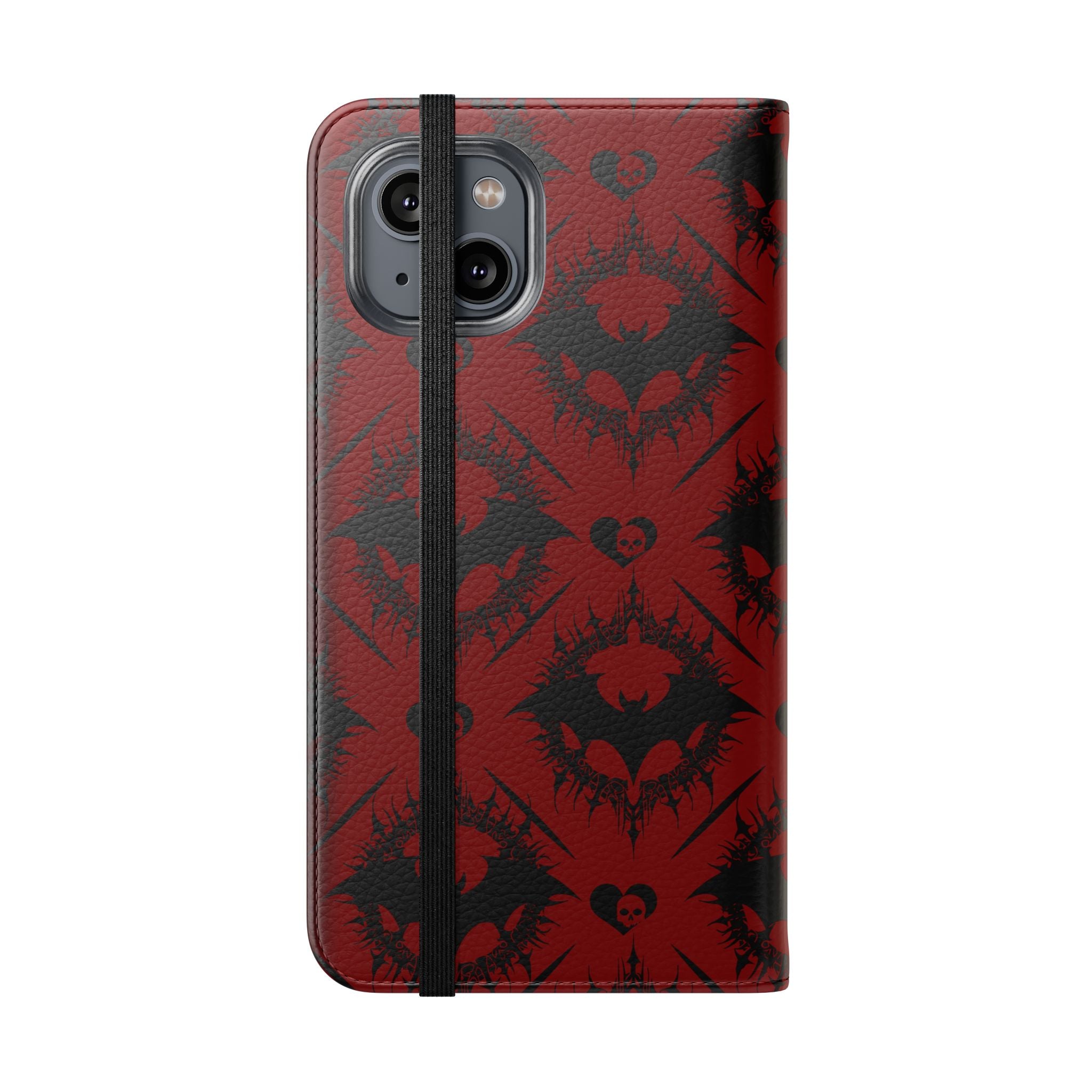 Copy of Gothic Bat Wallet Flip Case - Elegant Goth Phone Wallet - Bat Pattern Flip Case - Gothic Phone Case - Stylish Wallet Phone Case