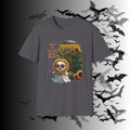 "When It's Finally Spooky Season" Ghost Sunflower T-Shirt — Halloween Tee