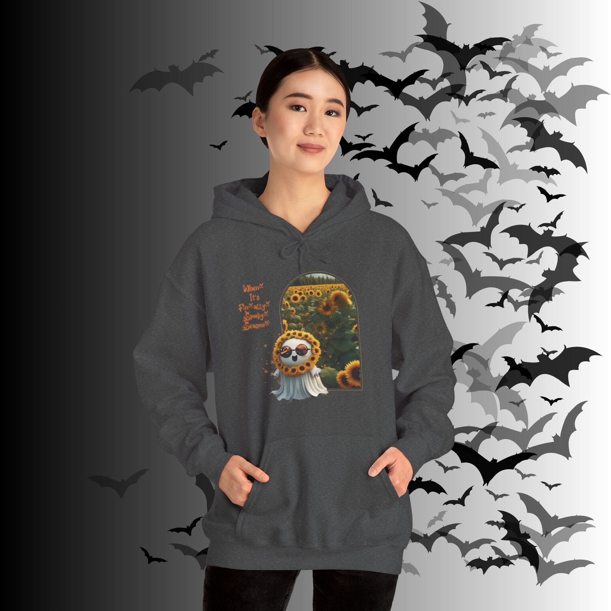 Summerween Ghost Hoodie — When It's Finally Spooky Season Pullover