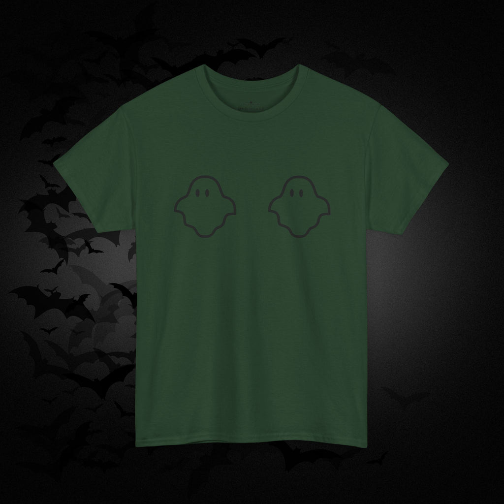 "Boo-bies" Ghost Pun Halloween T-Shirt — Funny Spooky Season Tee
