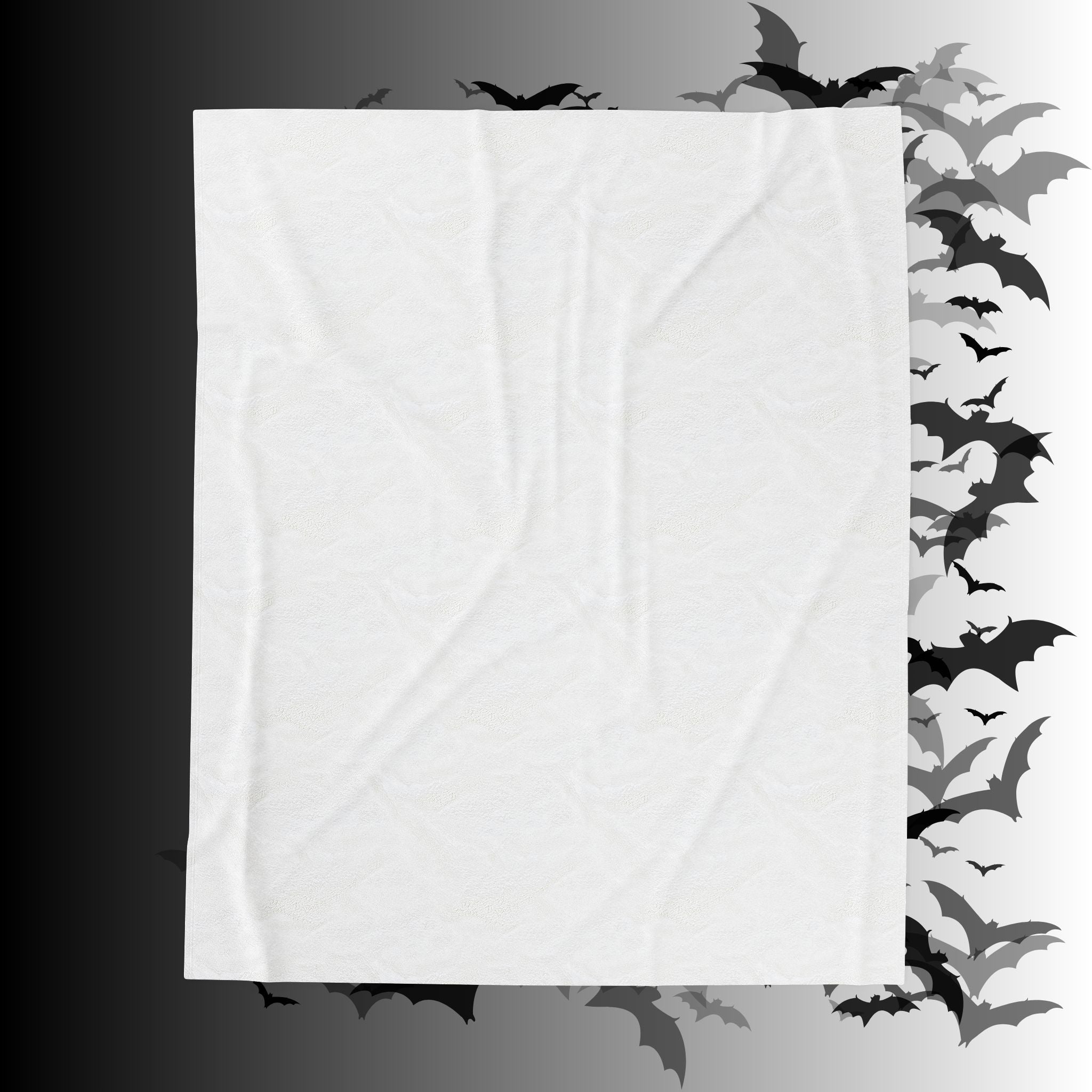 Halloween Pattern Velveteen Plush Blanket — Spooky Season Throw Blanket