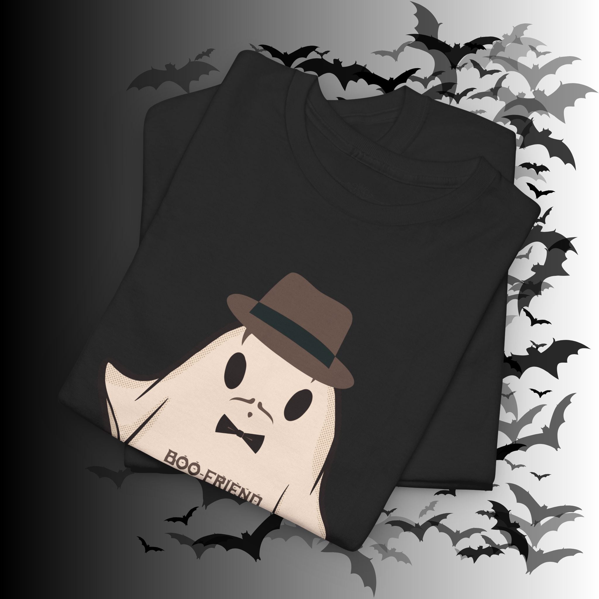 "Ghoul-Friend & Boo-Friend" Matching Ghost Couples T-Shirt — Halloween Matching Tee