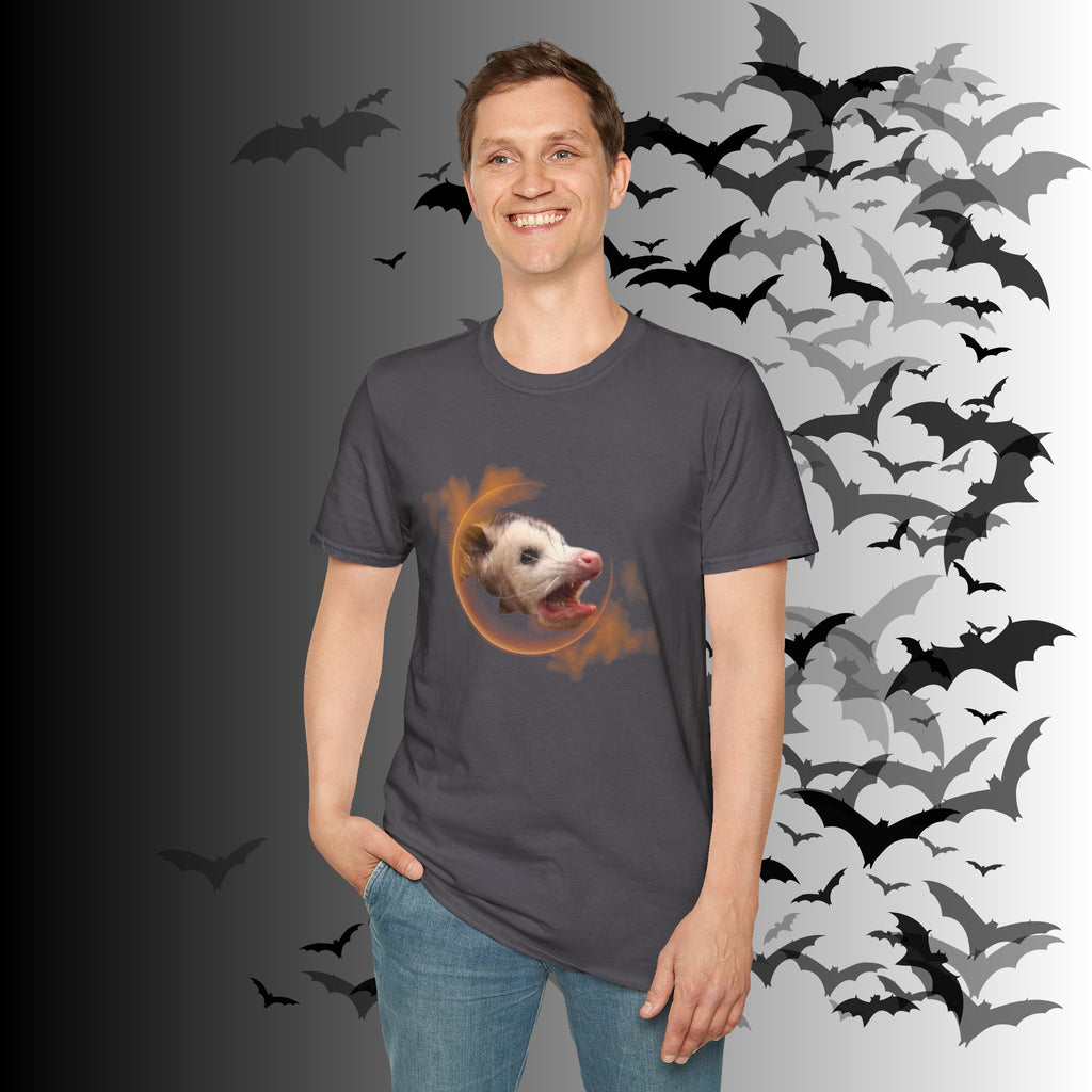 Gothic Screaming Possum T-Shirt — Edgy Humor Tee