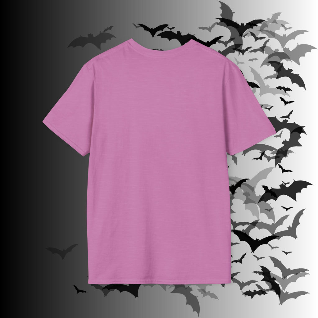 Rainbow Vomit Cloud Bat T-Shirt — Kawaii Goth Pride Unisex Tee