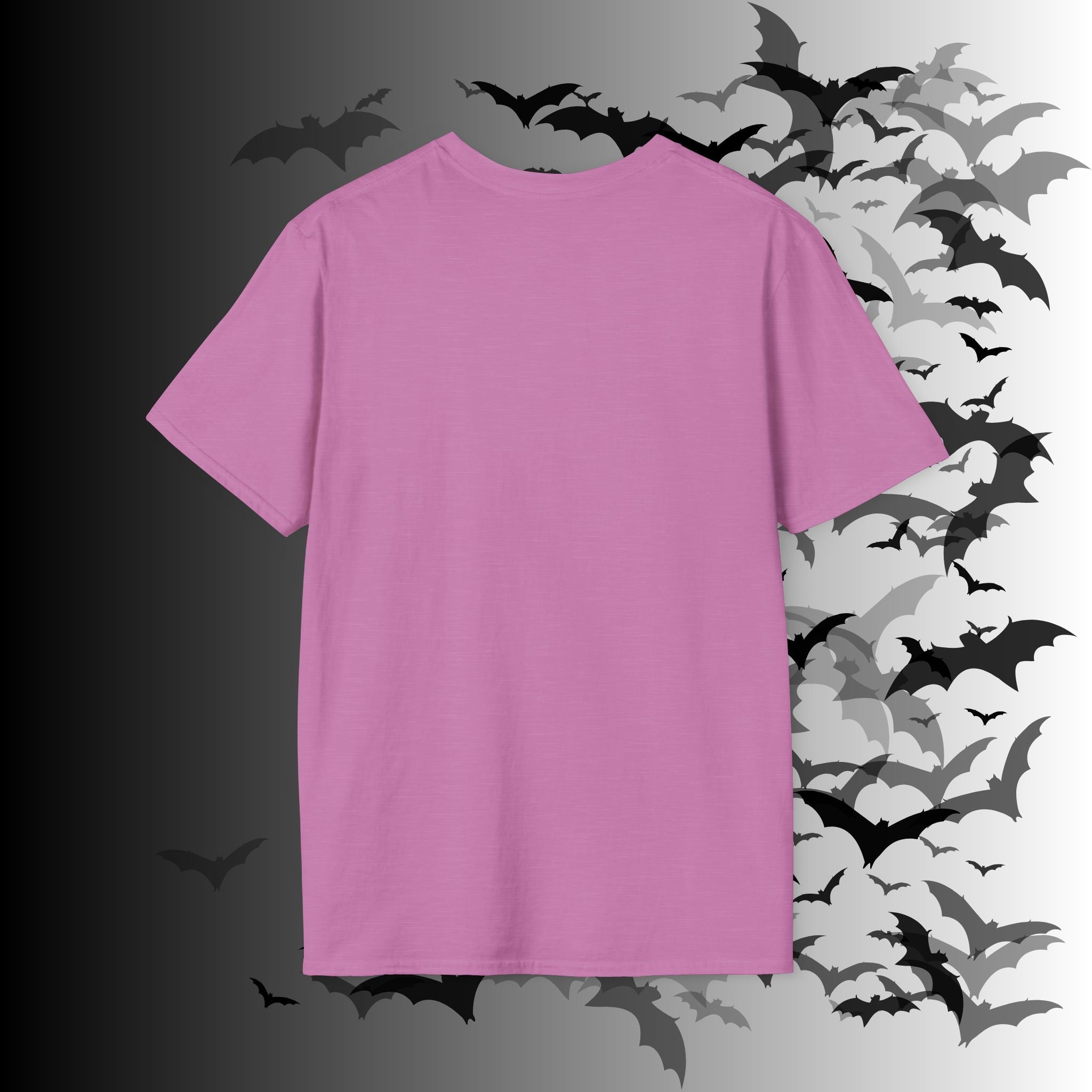 Rainbow Vomit Cloud Bat T-Shirt — Kawaii Goth Pride Unisex Tee