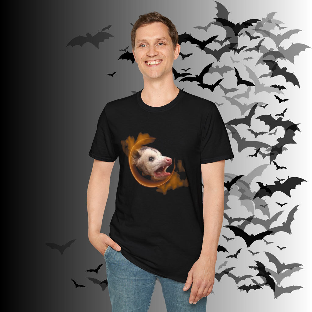 Gothic Screaming Possum T-Shirt — Edgy Humor Tee