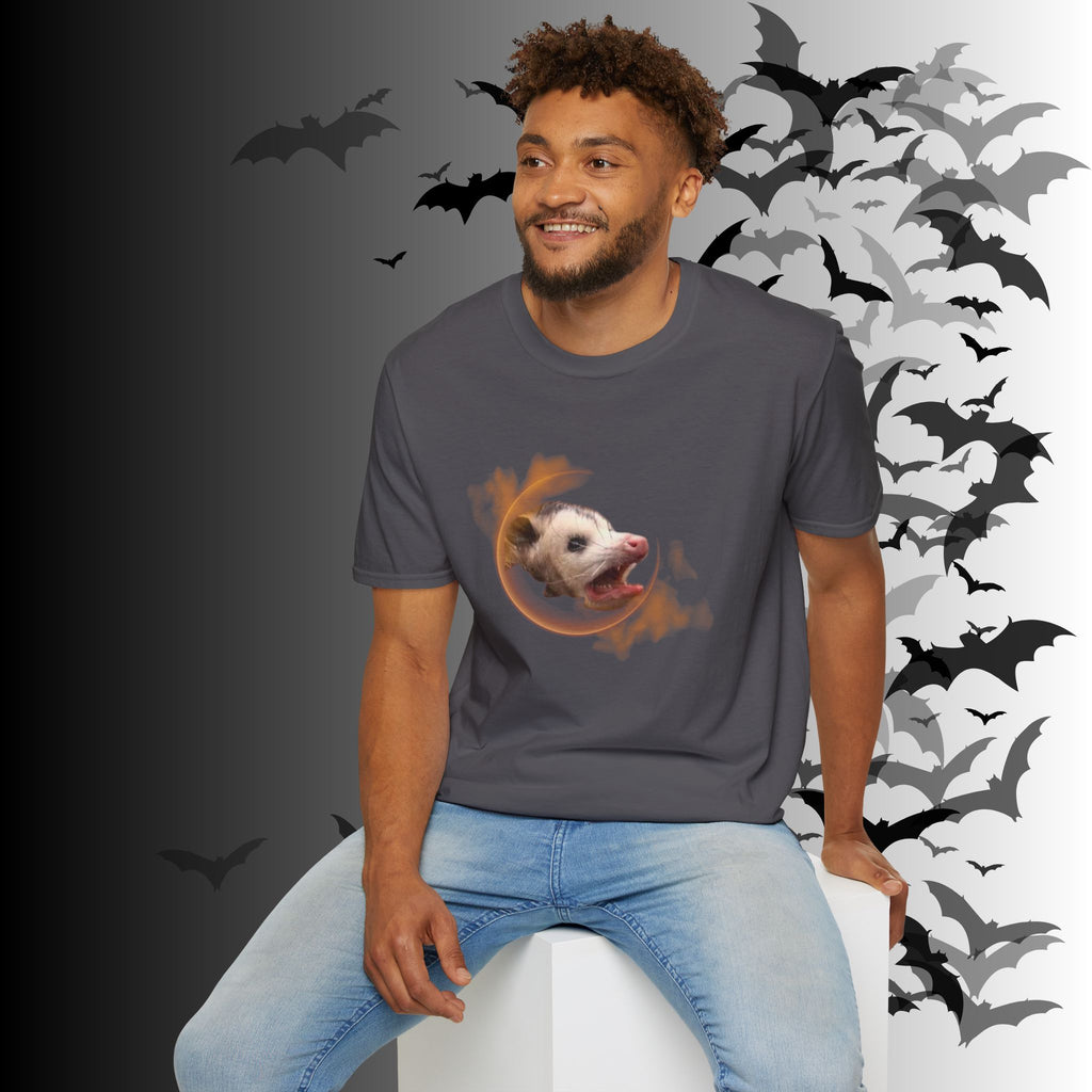 Gothic Screaming Possum T-Shirt — Edgy Humor Tee