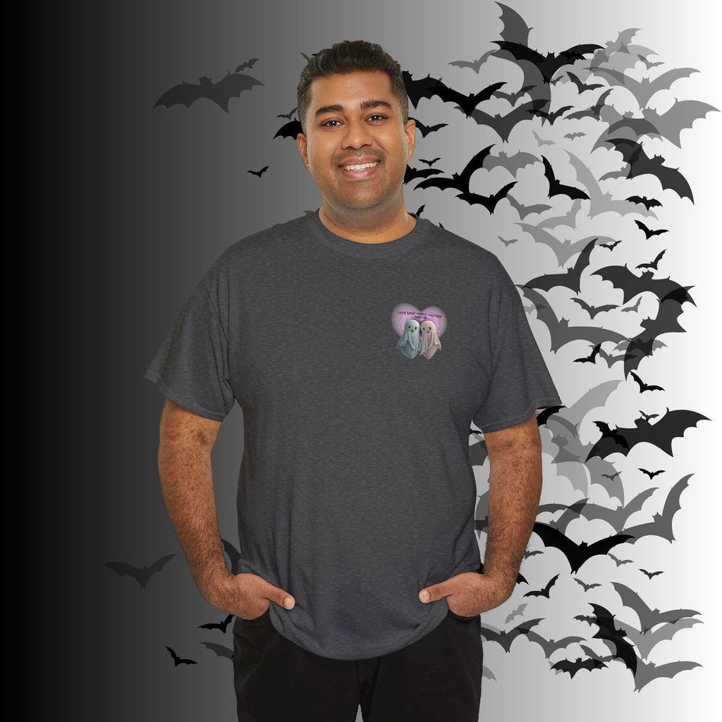 "Let's Haunt People Together Forever" Ghost Couples T-Shirt — Matching Halloween Tee