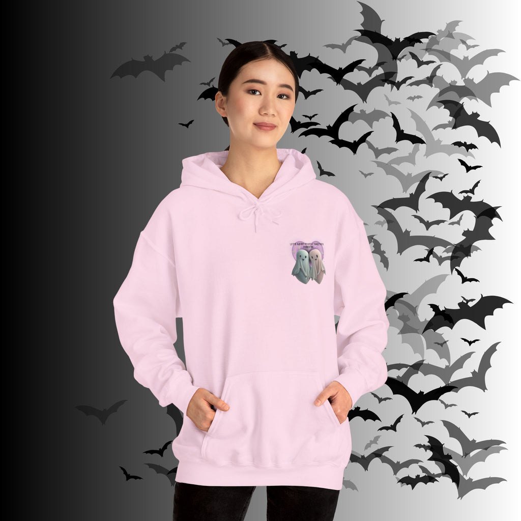 Let's Haunt People Together Forever Hoodie — Gothic Valentine's Couples Ghost