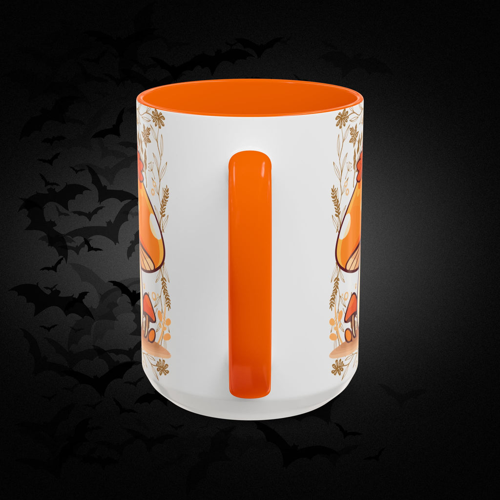 Autumn Mushroom Cute Coffee Mug — Fall Kawaii Accent Mug (11/15oz)