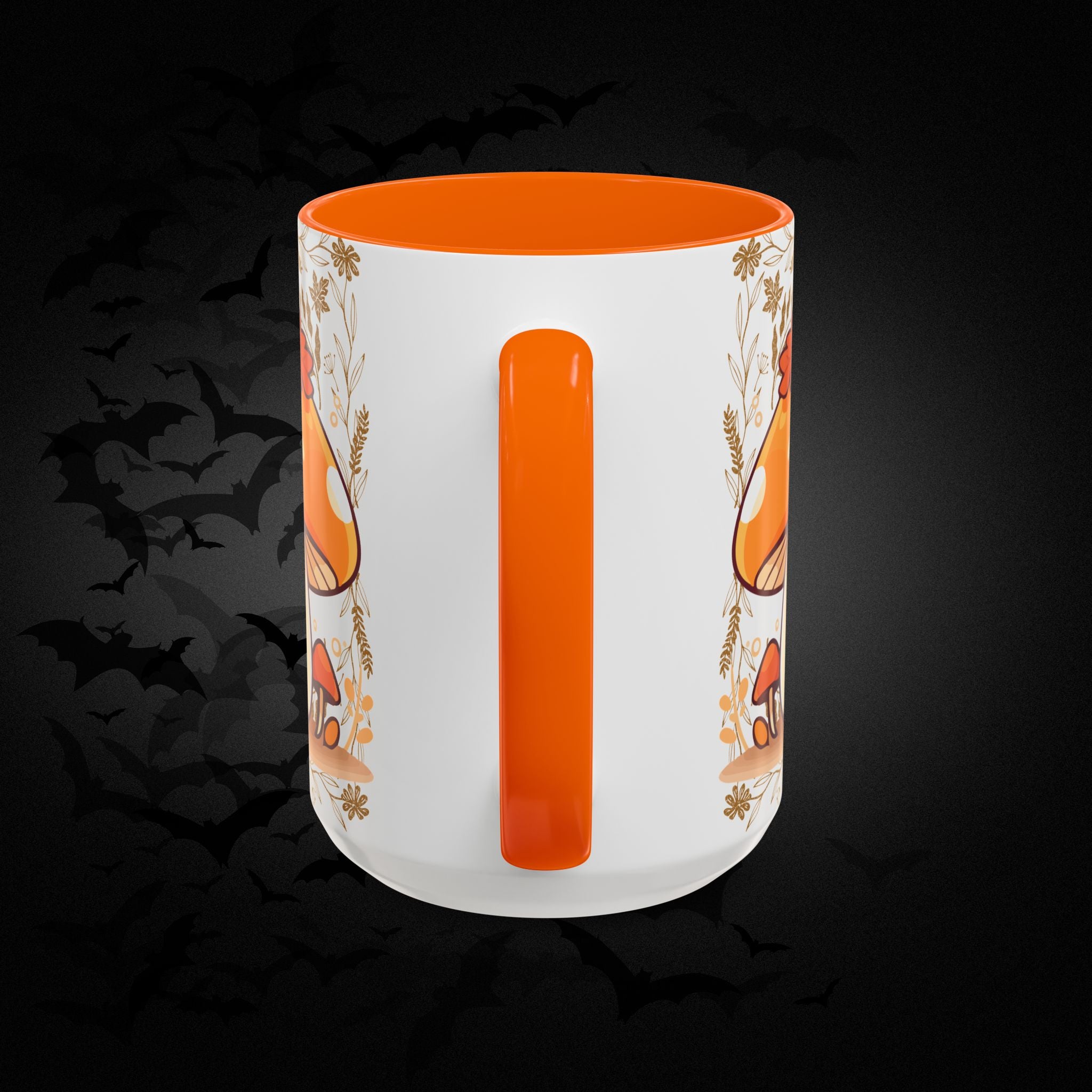 Autumn Mushroom Cute Coffee Mug — Fall Kawaii Accent Mug (11/15oz)