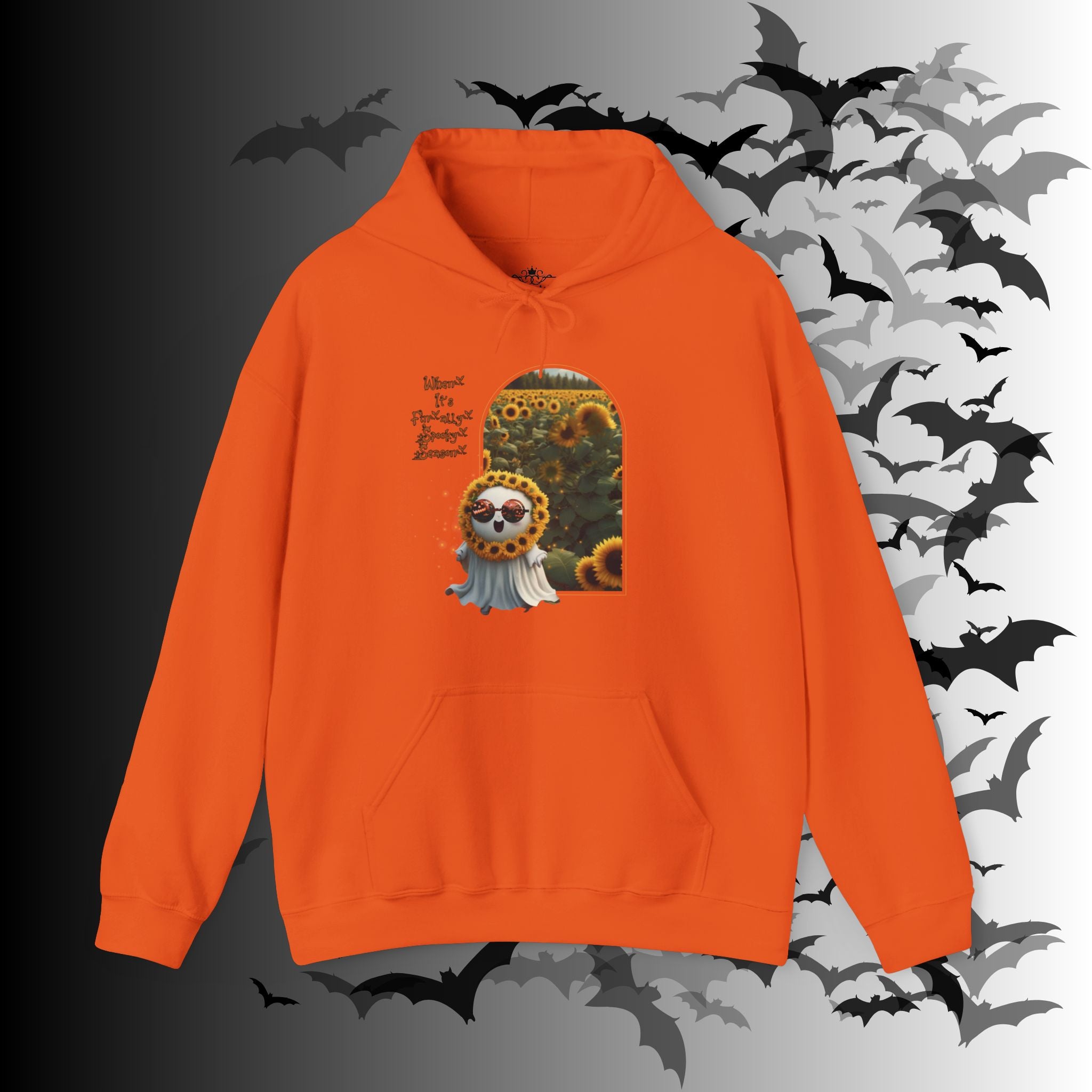 Summerween Ghost Hoodie — When It's Finally Spooky Season Pullover