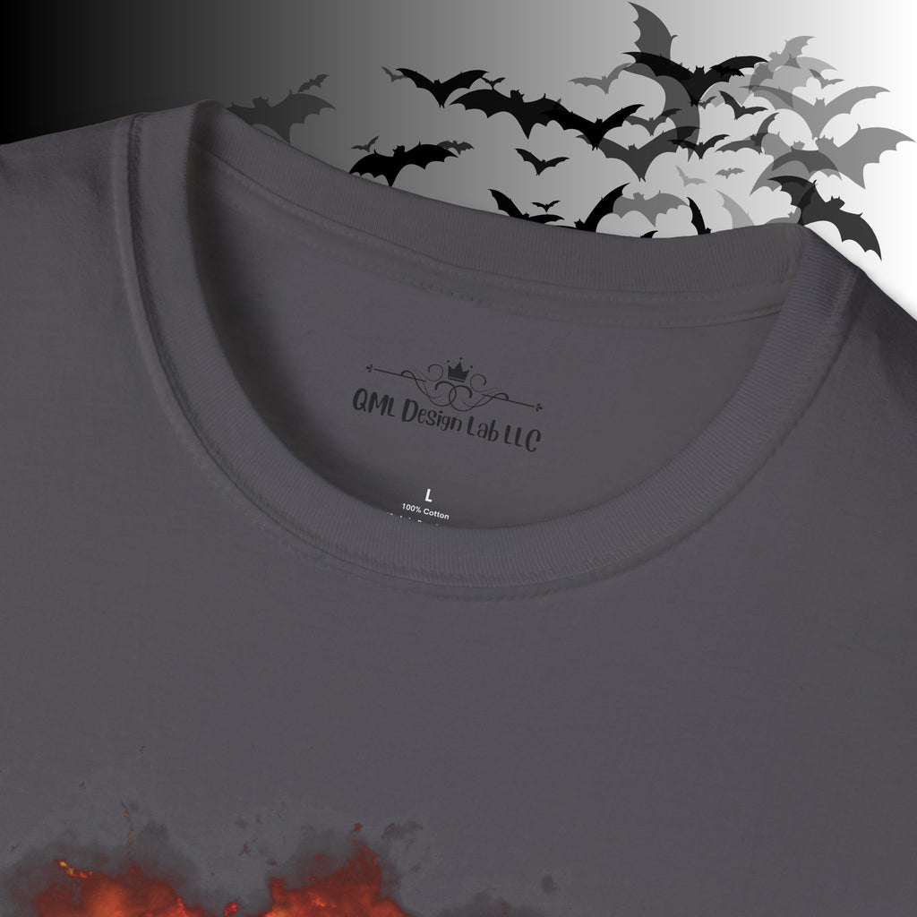 Whimsigoth Chibi Baphomet Fire T-Shirt — Gothic Occult Tee
