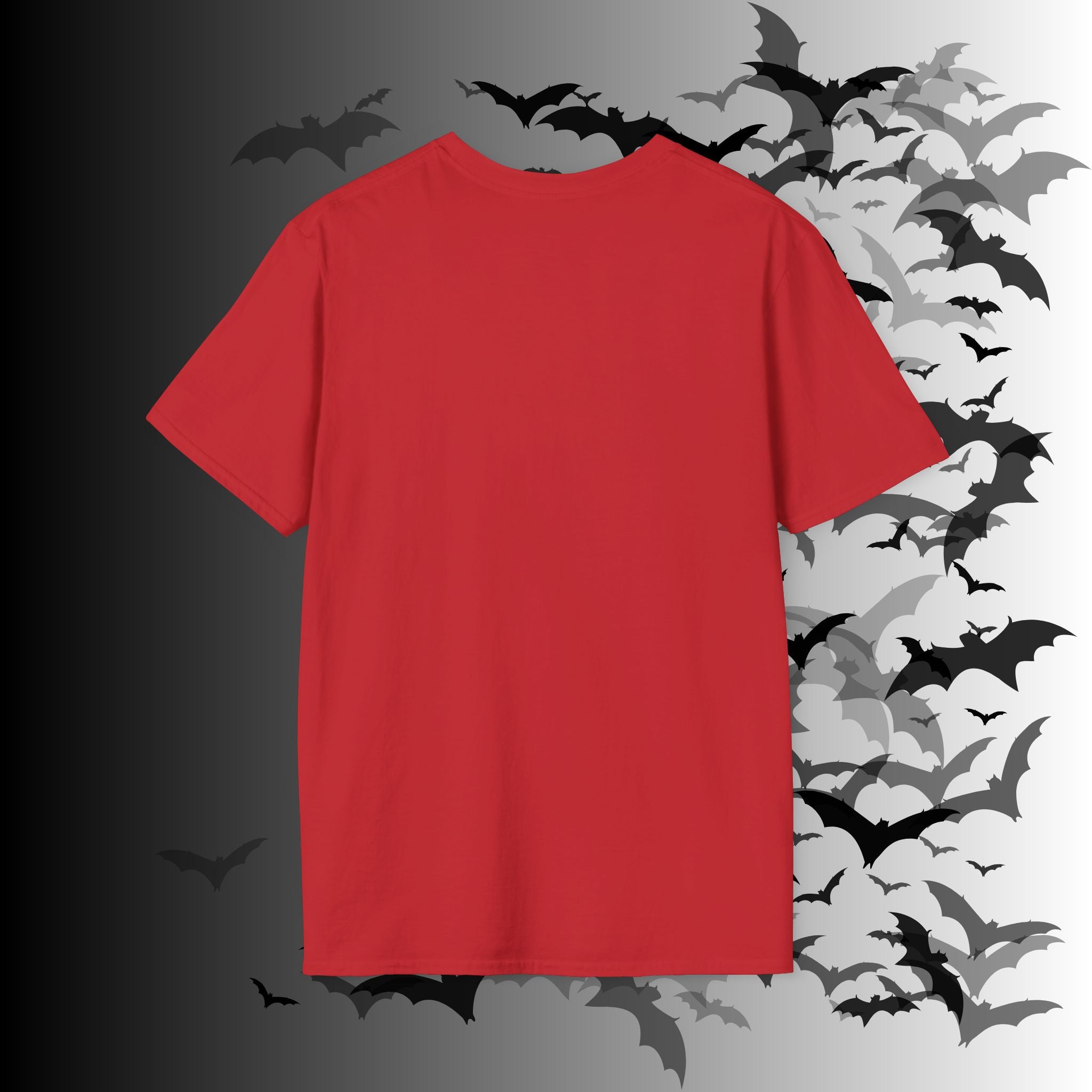 Rainbow Vomit Cloud Bat T-Shirt — Kawaii Goth Pride Unisex Tee