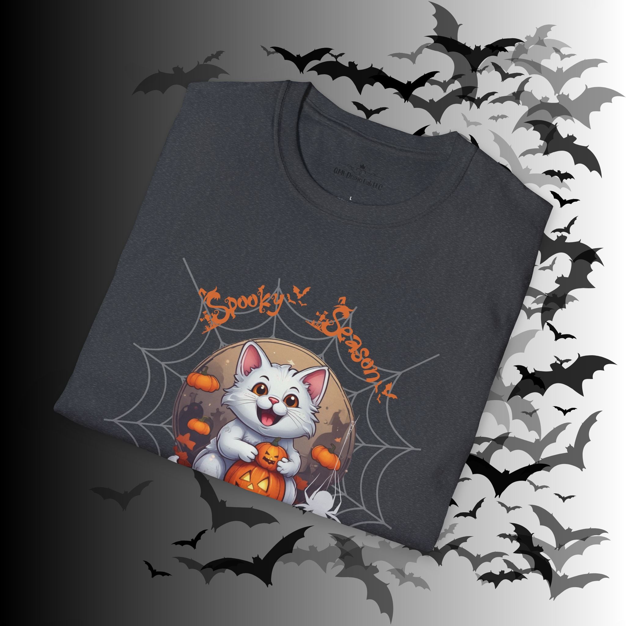 Spooky Season Kawaii Cat Halloween T-Shirt — Cat Lover Tee