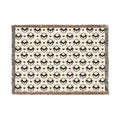 Gothic Bat Pattern Woven Cotton Throw Blanket — Fringe Bat Home Decor