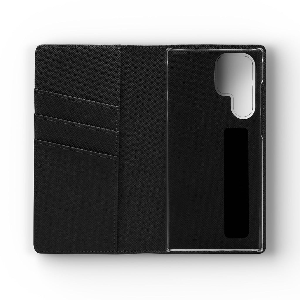 Romantic Goth Wallet Flip Case - Goth Botanical Phone Case