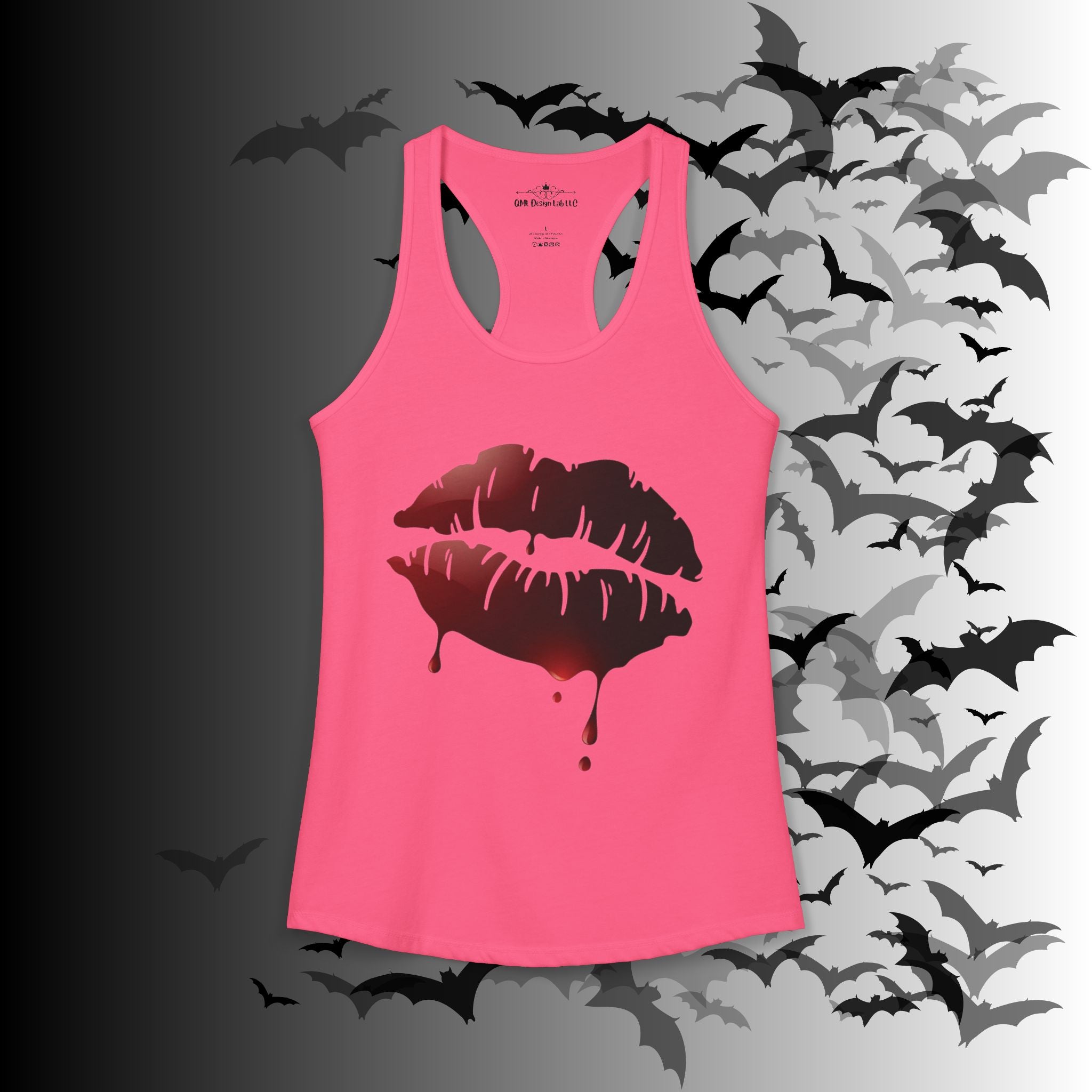 Goth Bloody Kiss Tank Top