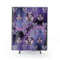 Pastel Goth Bat Shower Curtain — Kawaii Vampire Bat Purple Bathroom Decor