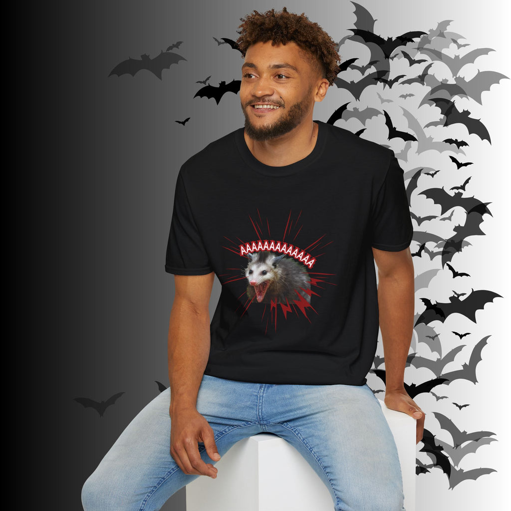 "AAAAAAAAAAAA" Screaming Possum T-Shirt — Edgy Humor Tee