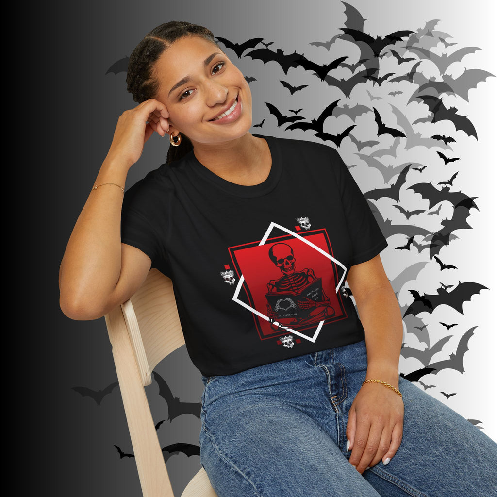 Gothic Skeleton Self Love Club T-Shirt — Dark Academia Graphic Tee