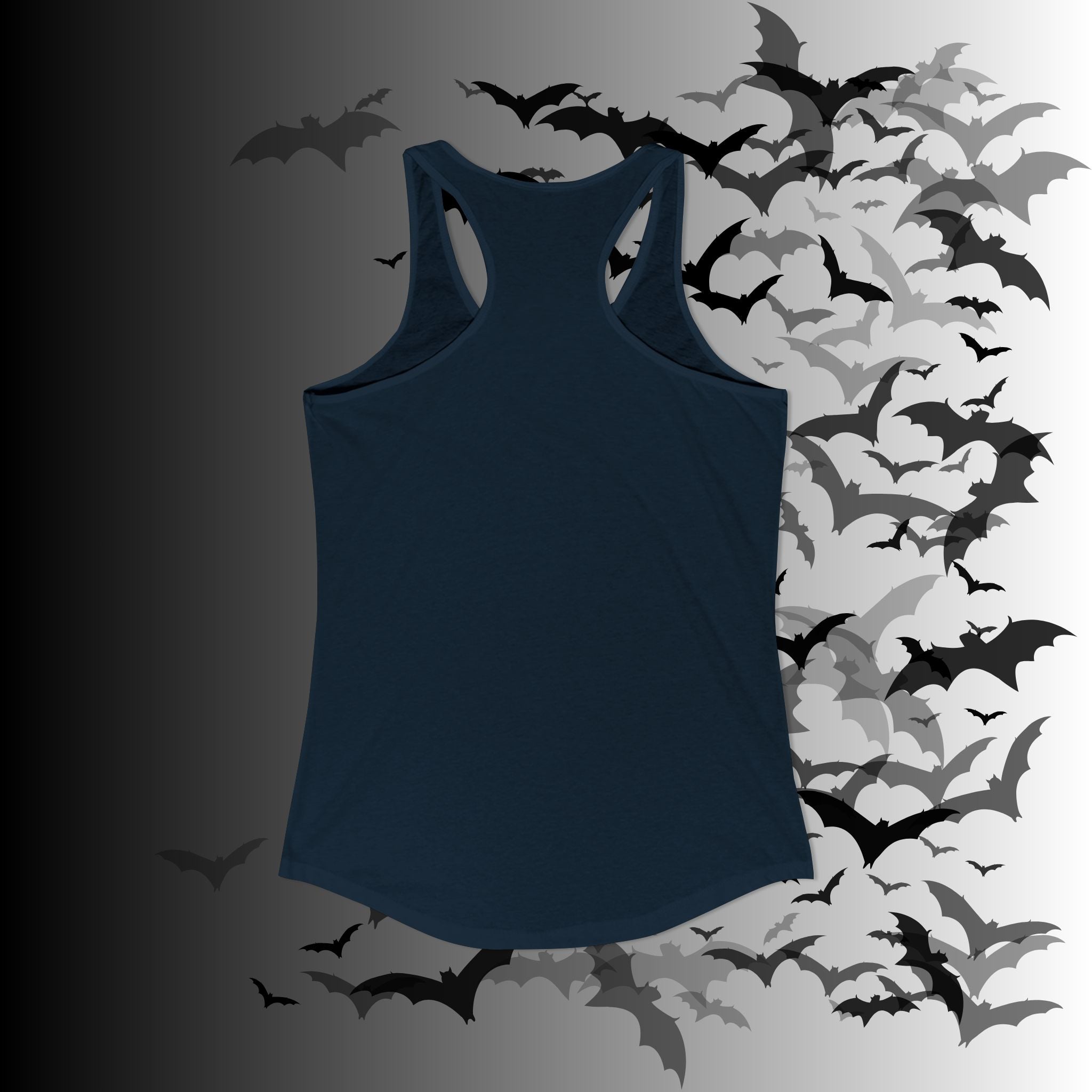 "Have The Day You Deserve" Floral Skull Racerback Tank Top — Whimsigoth Tank