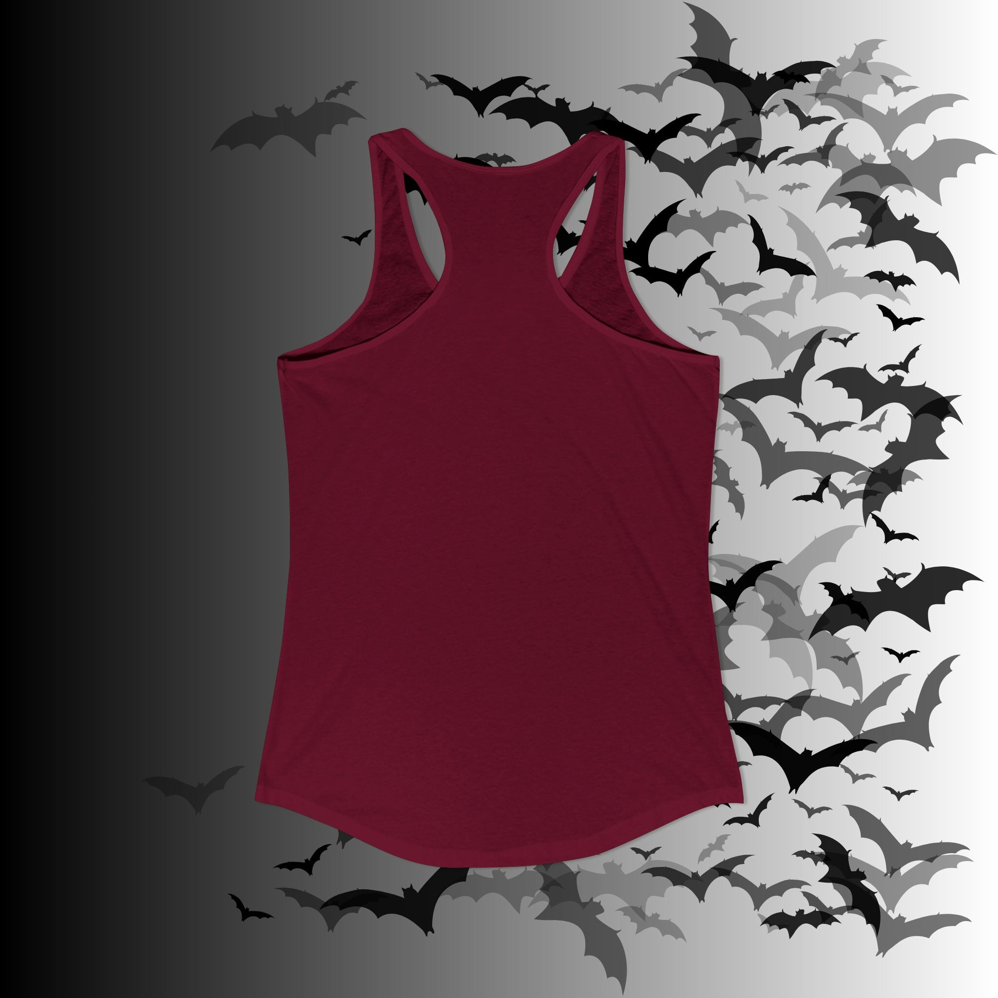 "Have the Day You Deserve" Gothic Skull Floral Tank Top