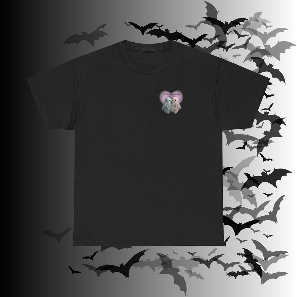 "Let's Haunt People Together Forever" Ghost Couples T-Shirt — Matching Halloween Tee