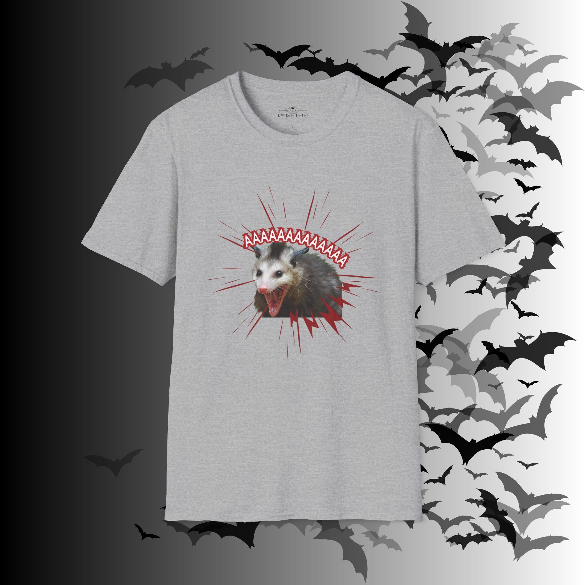 "AAAAAAAAAAAA" Screaming Possum T-Shirt — Edgy Humor Tee