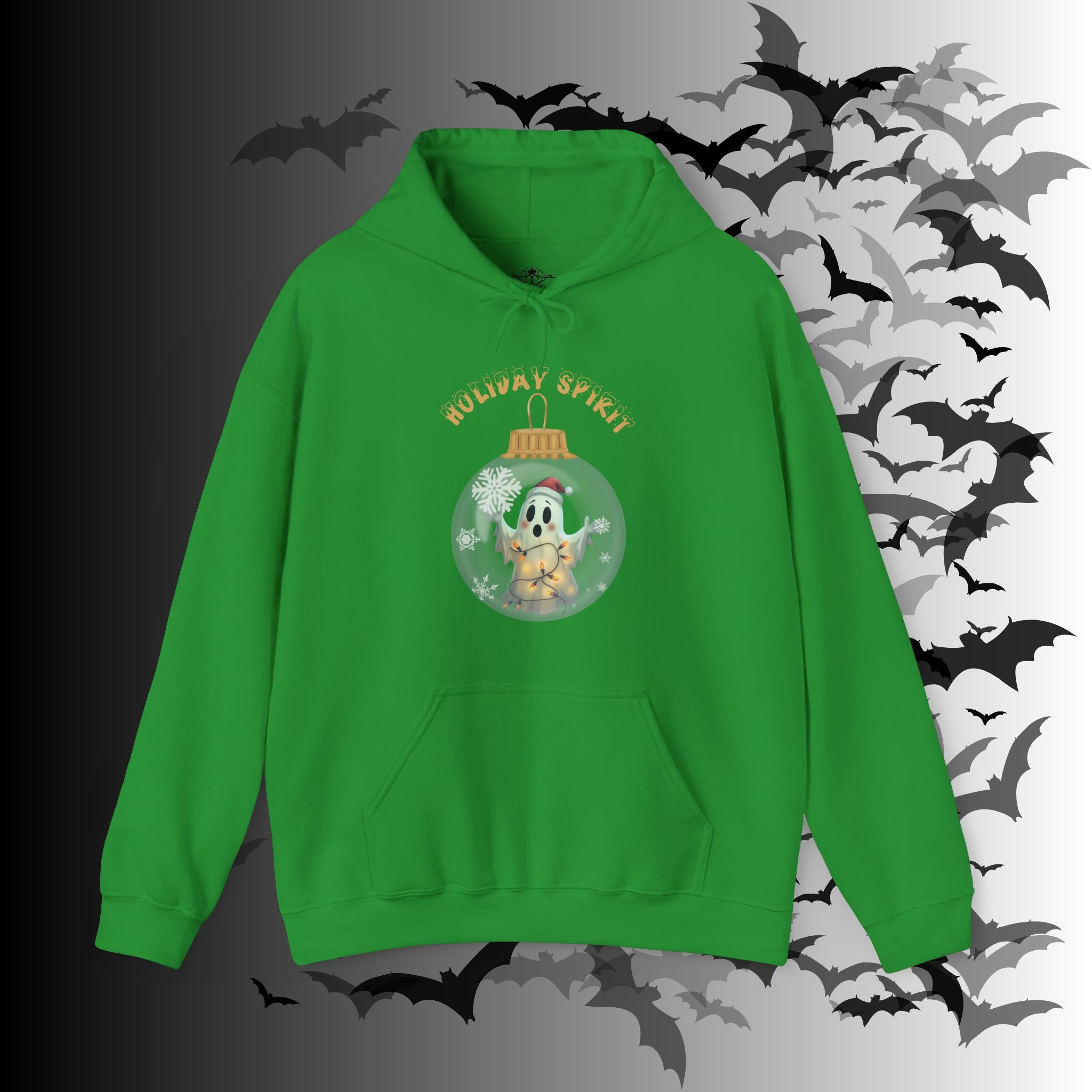 Holiday Spirit Hoodie — Ghost Christmas Ornament Gothmas Pullover