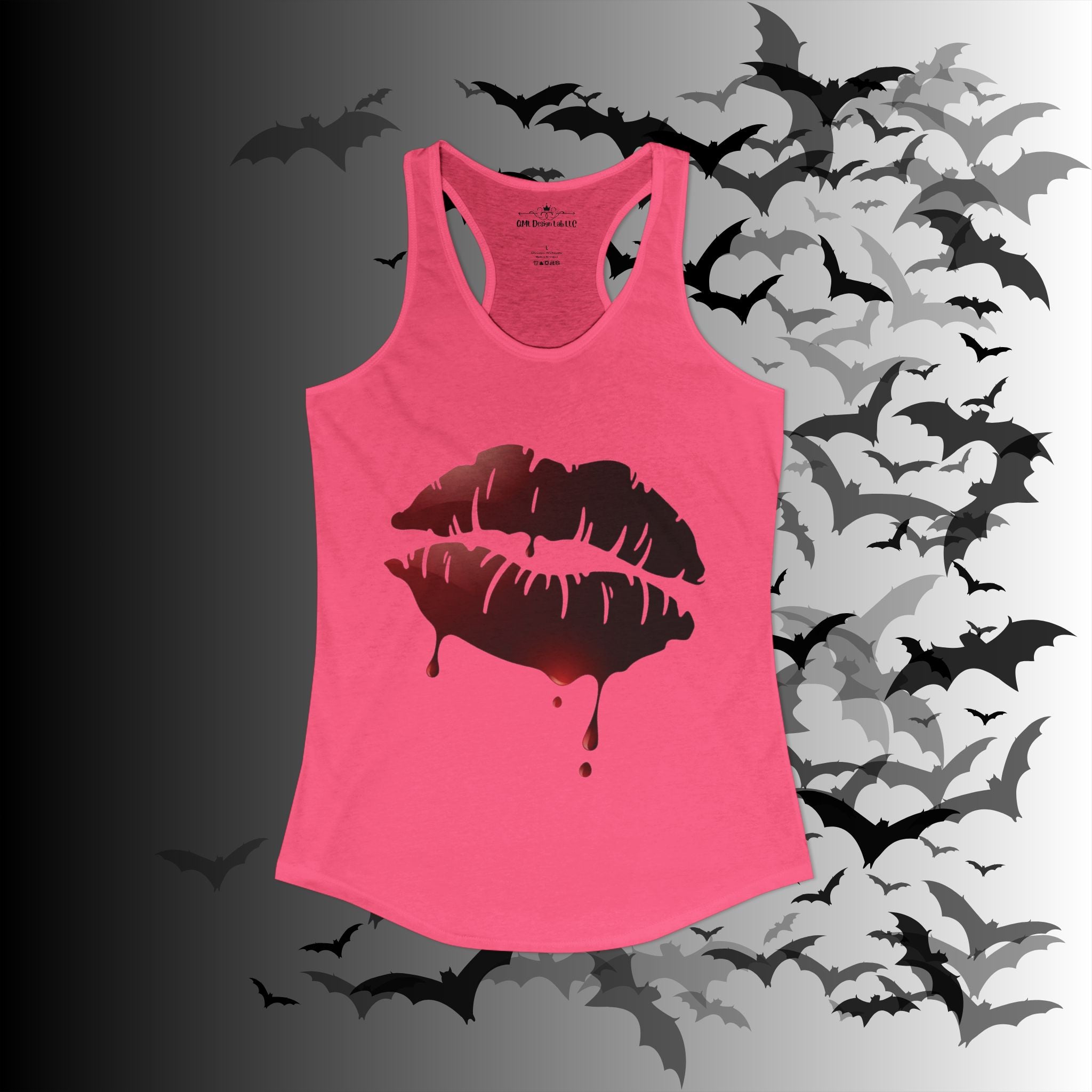 Goth Bloody Kiss Tank Top