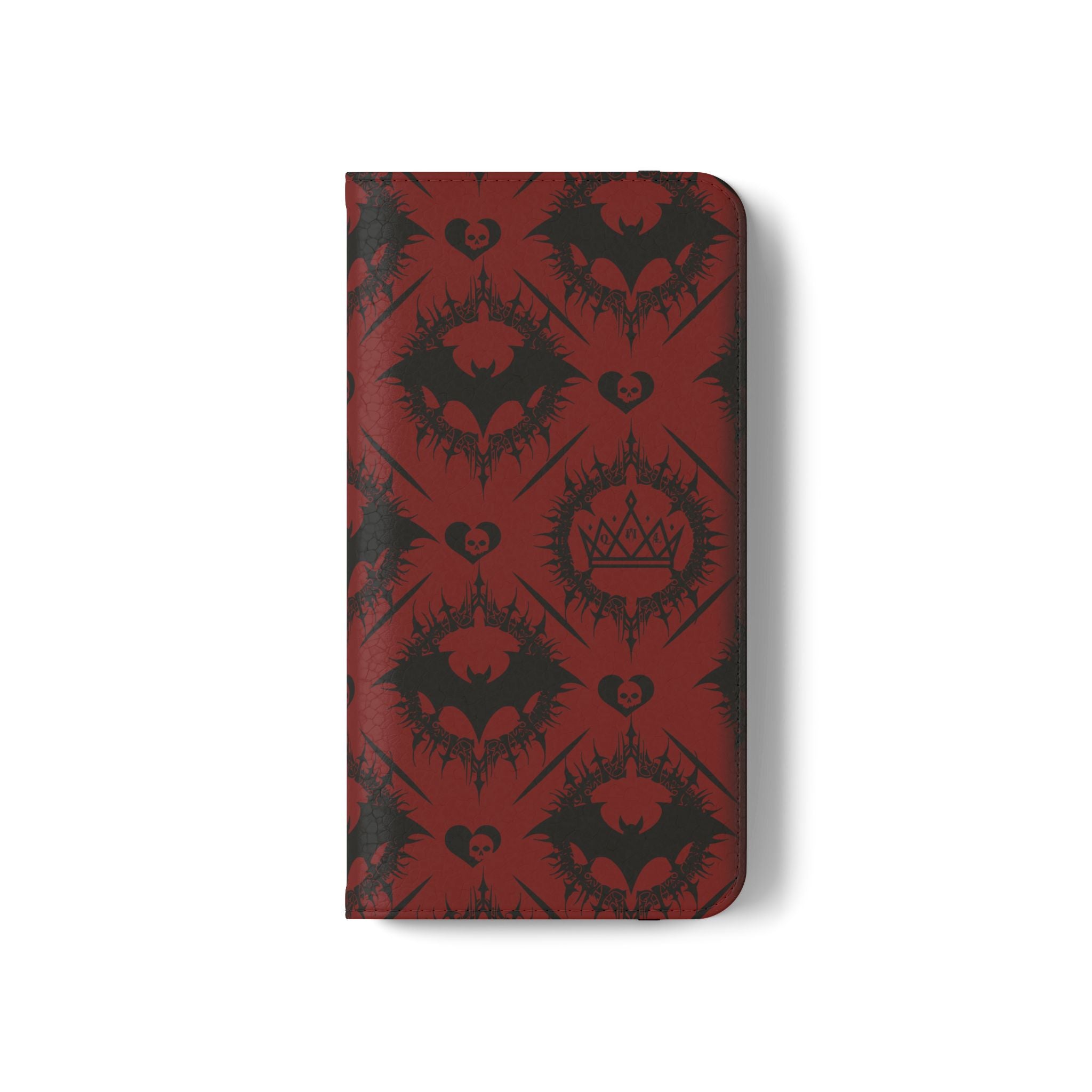 Copy of Gothic Bat Wallet Flip Case - Elegant Goth Phone Wallet - Bat Pattern Flip Case - Gothic Phone Case - Stylish Wallet Phone Case