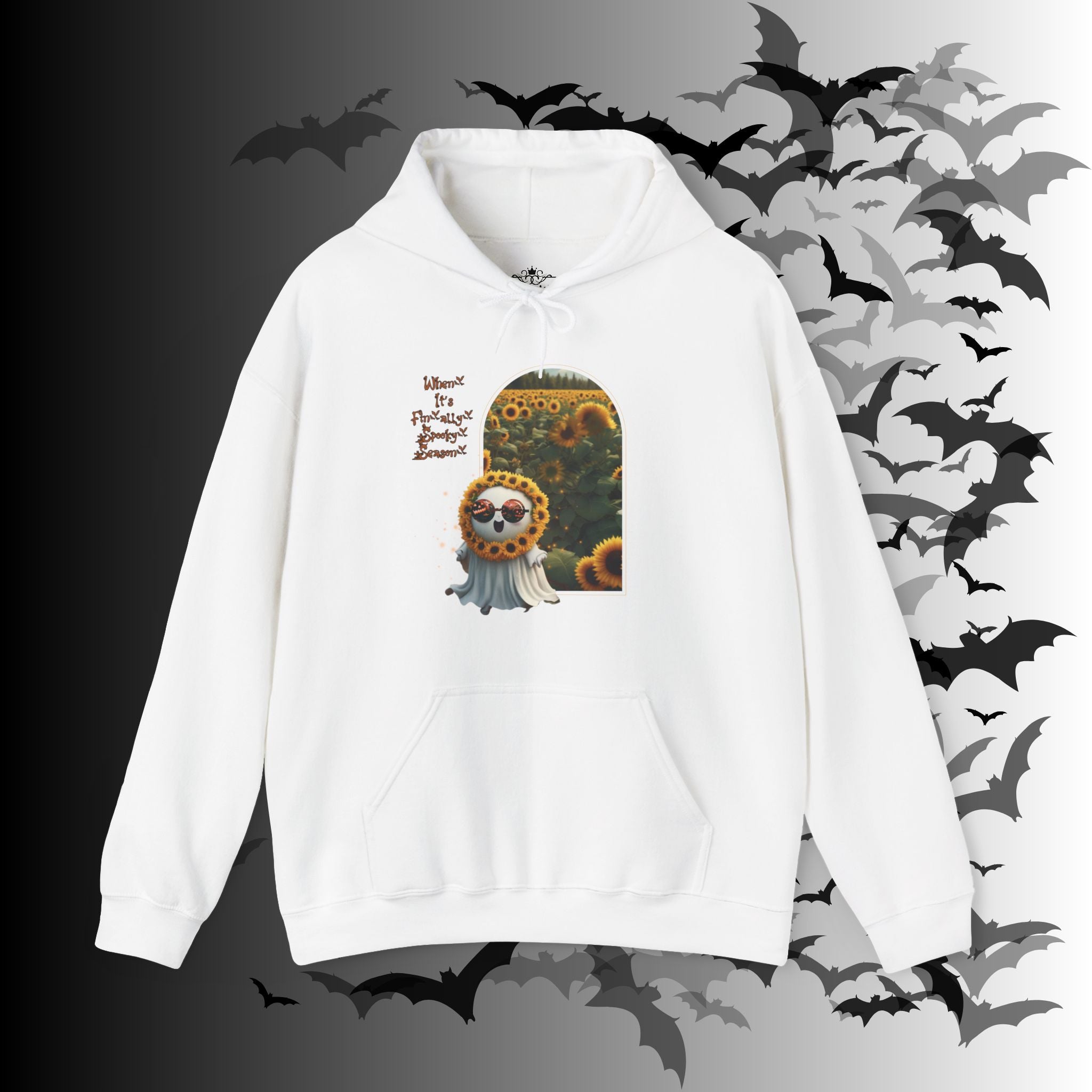 Summerween Ghost Hoodie — When It's Finally Spooky Season Pullover