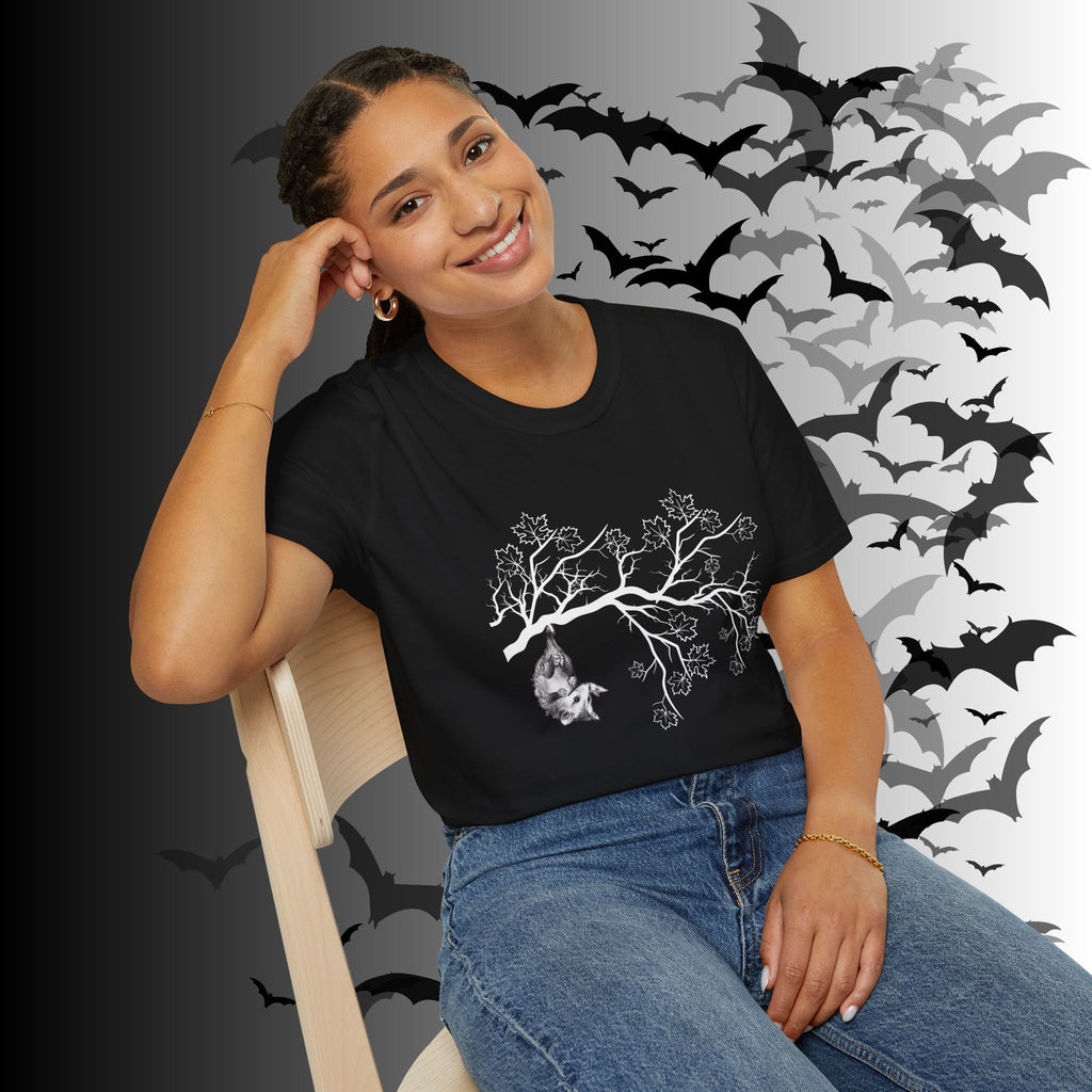Gothic Hanging Possum T-Shirt — Cute Dark Academia Nature Tee