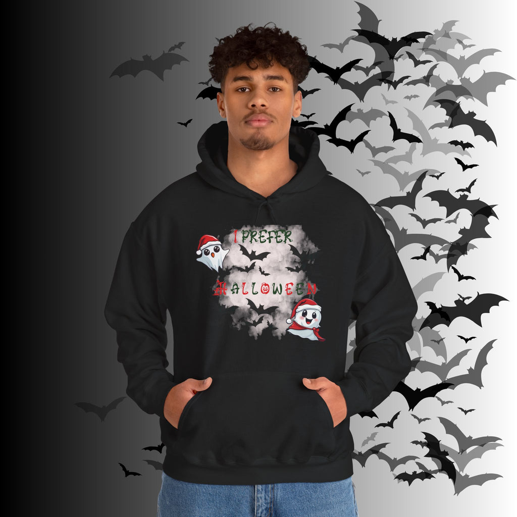 I Prefer Halloween Ghost Hoodie — Kawaii Gothic Christmas