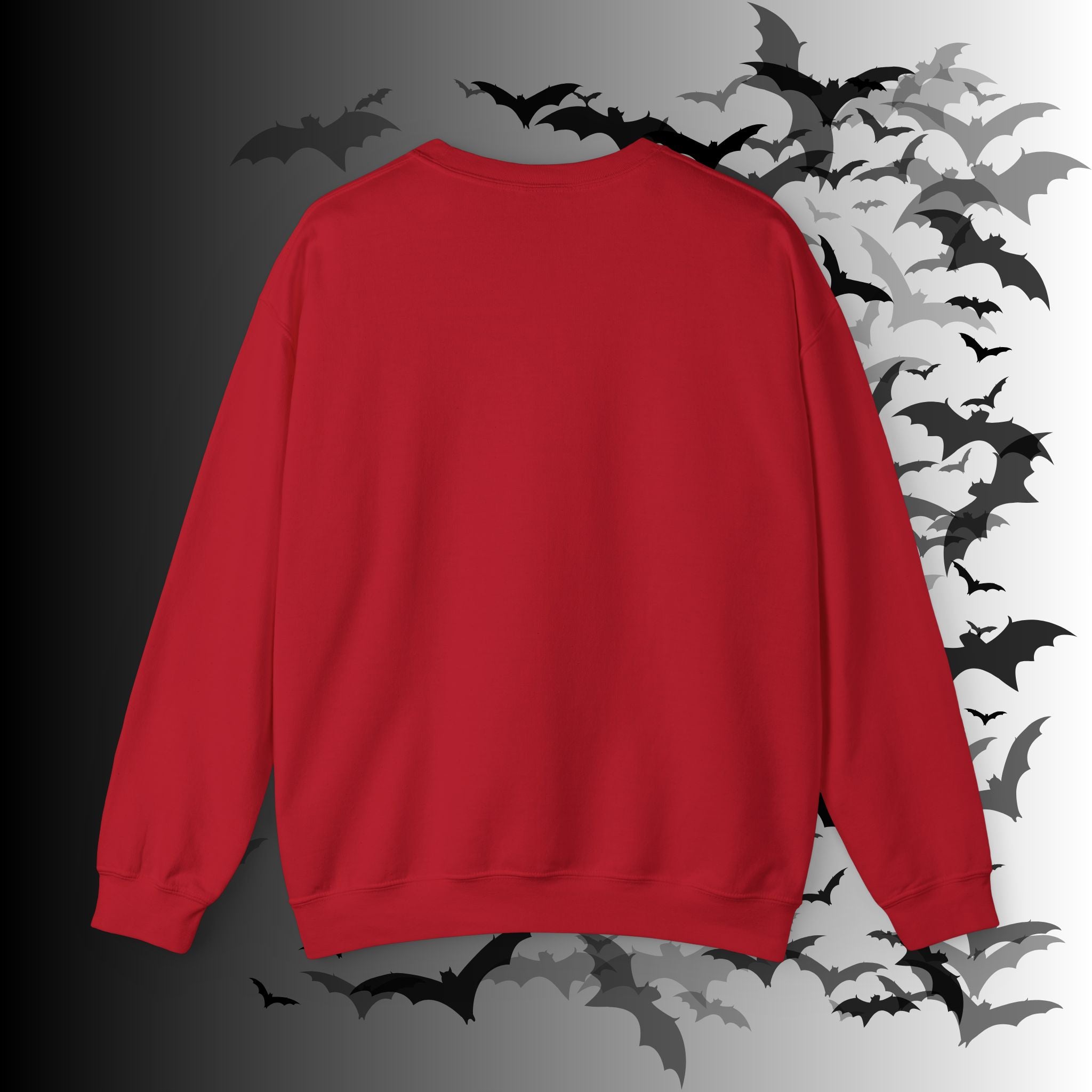 Merry Creepmas Tree Crewneck Sweatshirt — Gothic Christmas Skull Bat