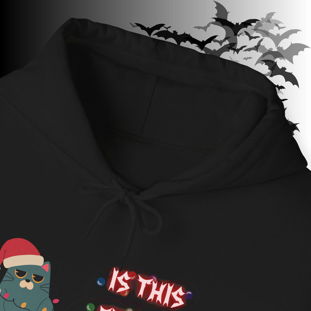 Is This Festive Enough Cat Hoodie — Grumpy Christmas Cat Pullover
