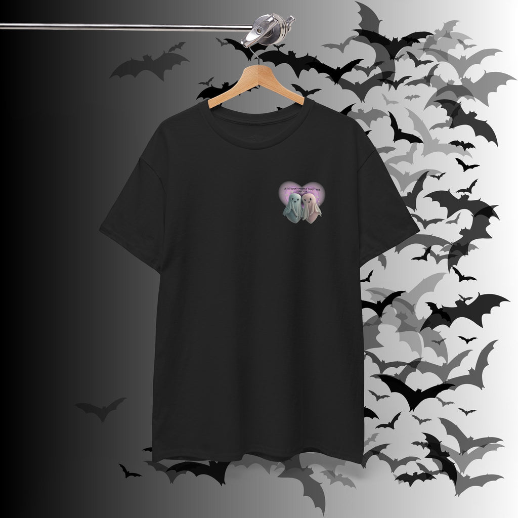 "Let's Haunt People Together Forever" Ghost Couples T-Shirt — Matching Halloween Tee