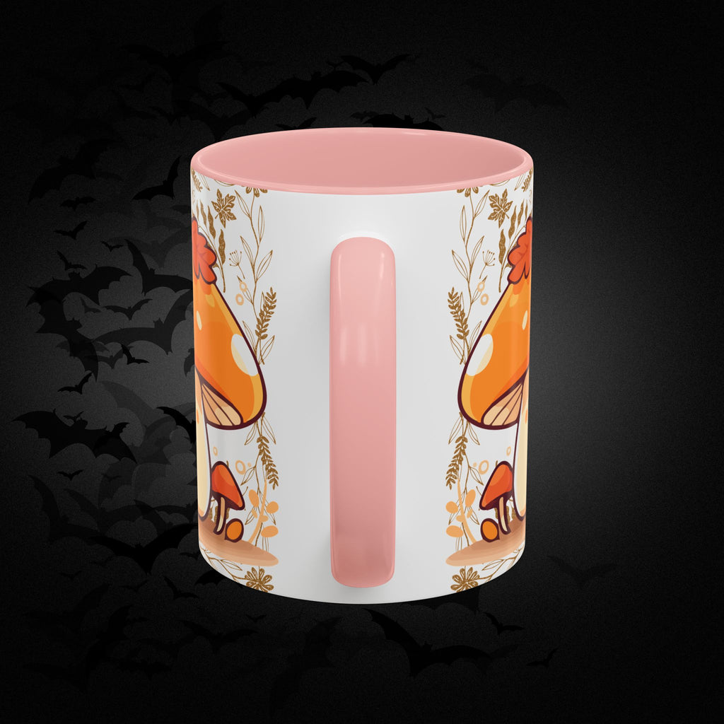 Autumn Mushroom Cute Coffee Mug — Fall Kawaii Accent Mug (11/15oz)
