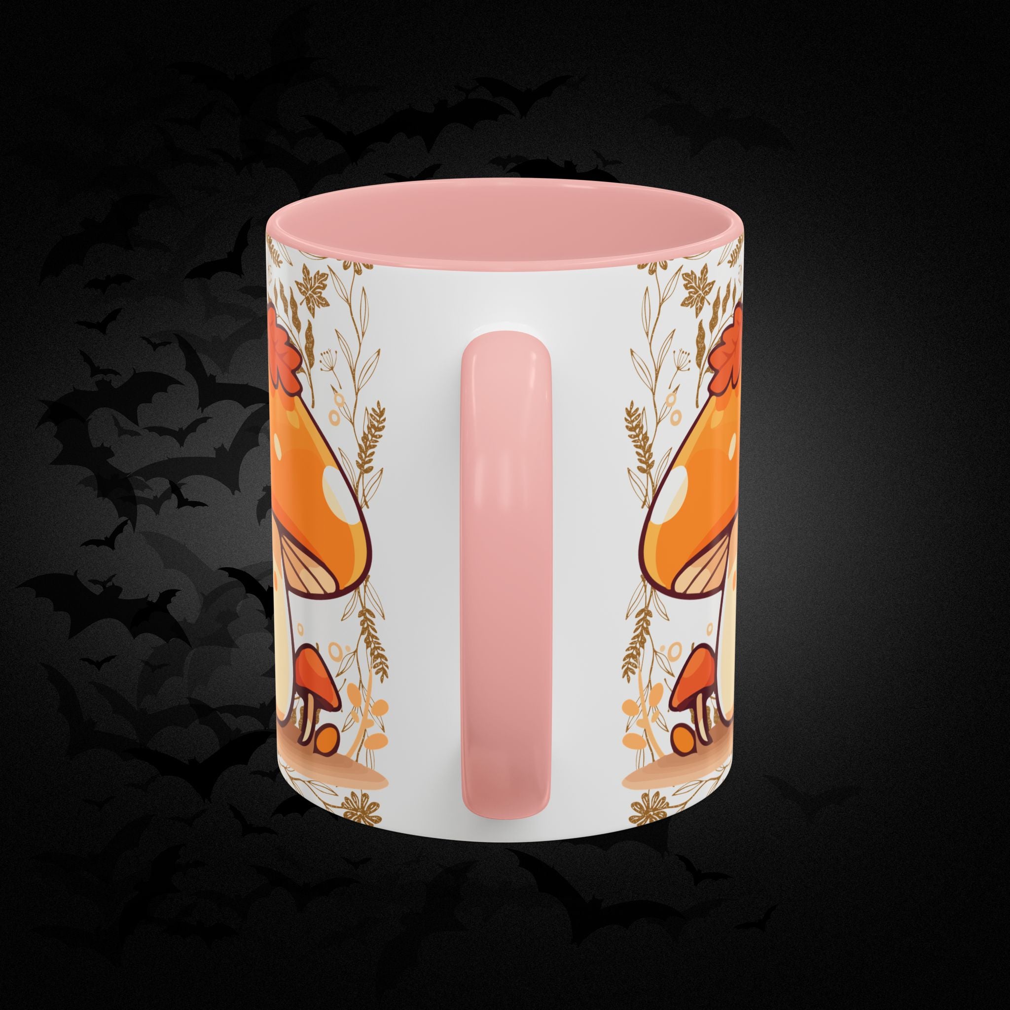 Autumn Mushroom Cute Coffee Mug — Fall Kawaii Accent Mug (11/15oz)